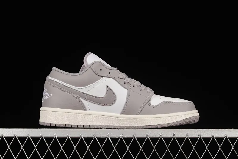 All categories Air Jordan Jordan series basketball shoes Air Jordan 1 Low Z version Air Jordan 1 Low "Vintage Grey" AJ1 Joe 1 white gray low-top basketball shoes 553558-053